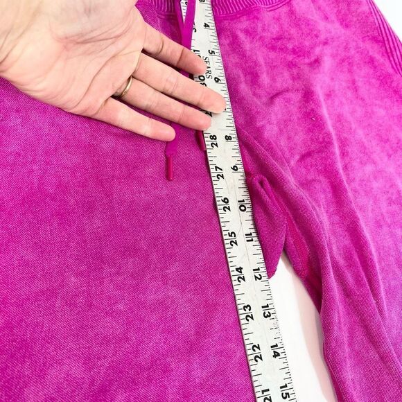 Pink Active Jogger Leggings Women's XL High Rise Seamless Ribbed Activewear - Picture 3 of 9